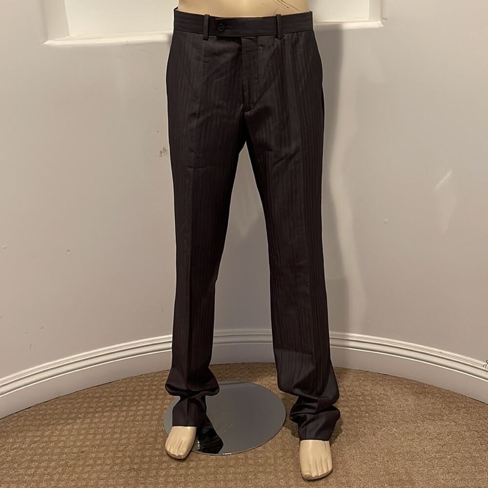 SCOTT WEILAND Flat Front Dress Pants Charcoal Size 38